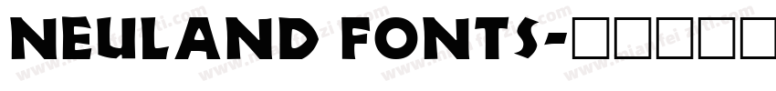 Neuland fonts字体转换
